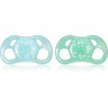 Lutt Twistshake Orthodontic 6m+, pastel blue/green, 2 tk