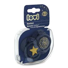 Lovi silikoonist lutt Stardust, sinine, 0-3 kuud, 2 tk