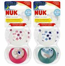 Lutt NUK 736727 STAR DAY & NIGHT, 6-18 kuud, 2 tk