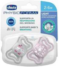 Lutt Chicco PhysioForma Light 2-6 kuud, 00071037110000, roosa, 2 tk