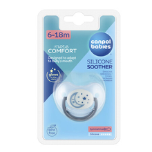 Silikoonist ortodontiline lutt Canpol Babies NIGHT DREAMS 6-18 kuud, 22/501