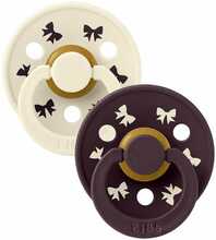 Lutt Bibs Colour Round Retro Bow 0-6 kuud, 2 tk