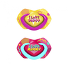 Silikoonist sümmeetriline lutt Canpol Babies Neon Love 18+ kuud, 22/654pin, roosa, 2 tk