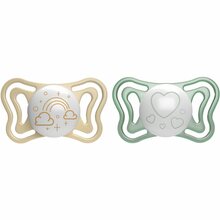 Lutt Chicco Physio Light 2-6 kuud, 156351, 2 tk, Gold/Green