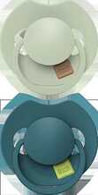 Silikoonlutt Lovi Prime 34/415, pistaatsia/roheline, 18m+, 2 tk