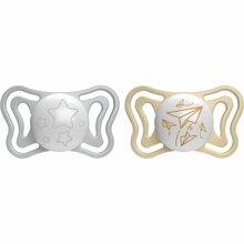 Lutt Chicco Physio Light 6-16 kuud, Grey/Gold, 2 tk
