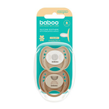 Silikoonlutt BABOO Calmy Au Naturale, 0+ kuud, 2 tk