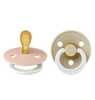 Lutid BIBS SYMETRICAL NIGHT 6-18 kuud, Vanilla/Blush, 2 tk