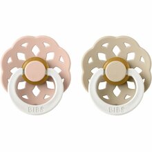 Lutt BIBS Boheme Natural Rubber Night, 6-18 kuud, Blush/Vanila, 2 tk