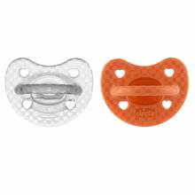 Silikoonlutt Chicco PhysioForma Soft Luxe 16-36 kuud, oranž, 2 tk