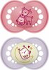 Luttide komplekt MAM Original Day & Night 16 kuud+, roosa/lilla, 2 tk