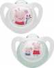 Silikoonlutt NUK Peppa 6-18 k, 2 tk