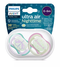 Luttide komplekt Philips Avent Ultra Air Night SCF376/19, 0-6 kuud, erinevad värvid, 2 tk