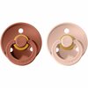 Lutt BIBS Colour Natural Rubber Size 1, 0-6 kuud, Woodchuck/Blush, 2 tk
