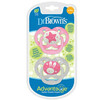 Pimedas helendav lutt DR. BROWNS PA22003, 6-18 kuud, roosa, 2 tk