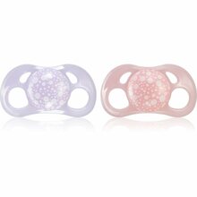Lutt Twistshake Orthodontic 6m+, pastel pink/purple, 2 tk