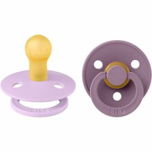 Lutt BIBS Colour Natural Rubber Size 1, 0+ kuud, Violet Sky/Mauve, 2 tk