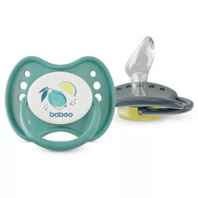 Silikoonist ortodontiline lutt BABOO Calmy Lagoon Fiesta, 6+ kuud, 2 tk