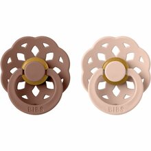 Lutt BIBS Boheme Natural Rubber Woodchuck/Blush 6-18 kuud, 2 tk