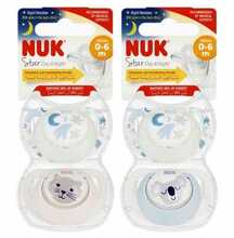 Lutt NUK Star Day and Night 0-6 kuud, 2 tk