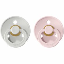 Lutt BIBS Colour Natural Rubber Size 2 Haze/Blossom 6+ kuud, 2 tk