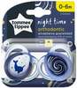 Lutt Tommee Tippee Night Time 0-6 kuud, 43338099, 2 tk