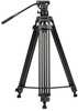 Videostatiiv Fotopro DV-3A, alumiinium, must