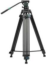 Videostatiiv Fotopro DV-3A, alumiinium, must