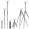 Statiiv K&F Concept K254A1+BH-28L 2-in-1 Quick Release Plate kits