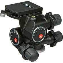 Statiivipea Manfrotto Junior Geared 410, must alumiinium