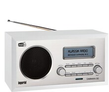 Raadio Imperial Dabman 30, hõbe/valge