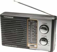 Raadiovastuvõtja Tiross TS-458, must