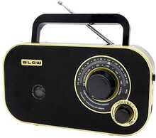 Raadio BLOW RA12, must/kuldne