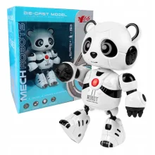 Interaktiivne robotpanda, valge