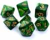 Mängutäringud Rebel RPG Dice Set - Pearl - Green