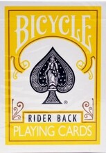 Kaardipakk Bicycle Rider Back, kollane