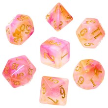 RPG täringukomplekt - Acrylic - Fairy Dust Rebel