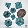 Täringukomplekt The Witcher Yennefer, tumesinine ja türkiissinine