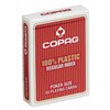 Kaardid Poker 100 prots. plastmass PKJ, punane, suur indeks 2 nurgas