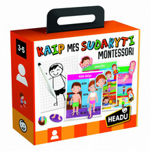 Õppemäng Headu Montessori Kuidas meid luuakse, leedu keeles