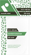 Kaardikiled Rebel Sleeves - American Standard, 57.5x89mm, 100 tk