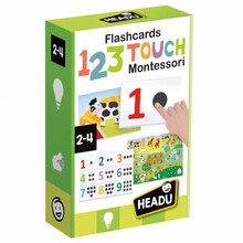 Õppekaardid Montessori Flashcards 123 Touch, mitmevärviline