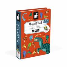 Magnetmänguasi Janod Magnetibook Dinosaurs J02590, 26 cm, mitmevärviline, 40 tk