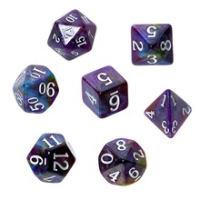 RPG täringukomplekt - Acrylic - Milky Way Rebel