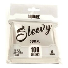 Kaardikiled Brain Games Sleevy Square, läbipaistev, 70x70 mm, 100 tk