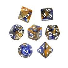 Täringud Rebel RPG Dice Set, oranž ja sinine