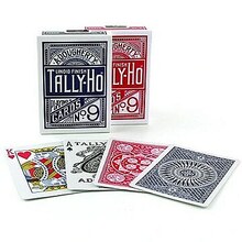Mängukaardid Tally-Ho Circle, sinine, punane, must