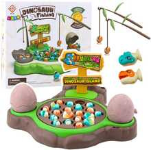 Lauamäng Lean Toys dinosauruste kalapüük, pruun