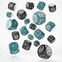 Täringukomplekt Crosshairs Compact D6 RPG, sinine/must