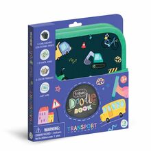 Korduvkasutatav värviraamat vildikatega Dodo Doodle Transport